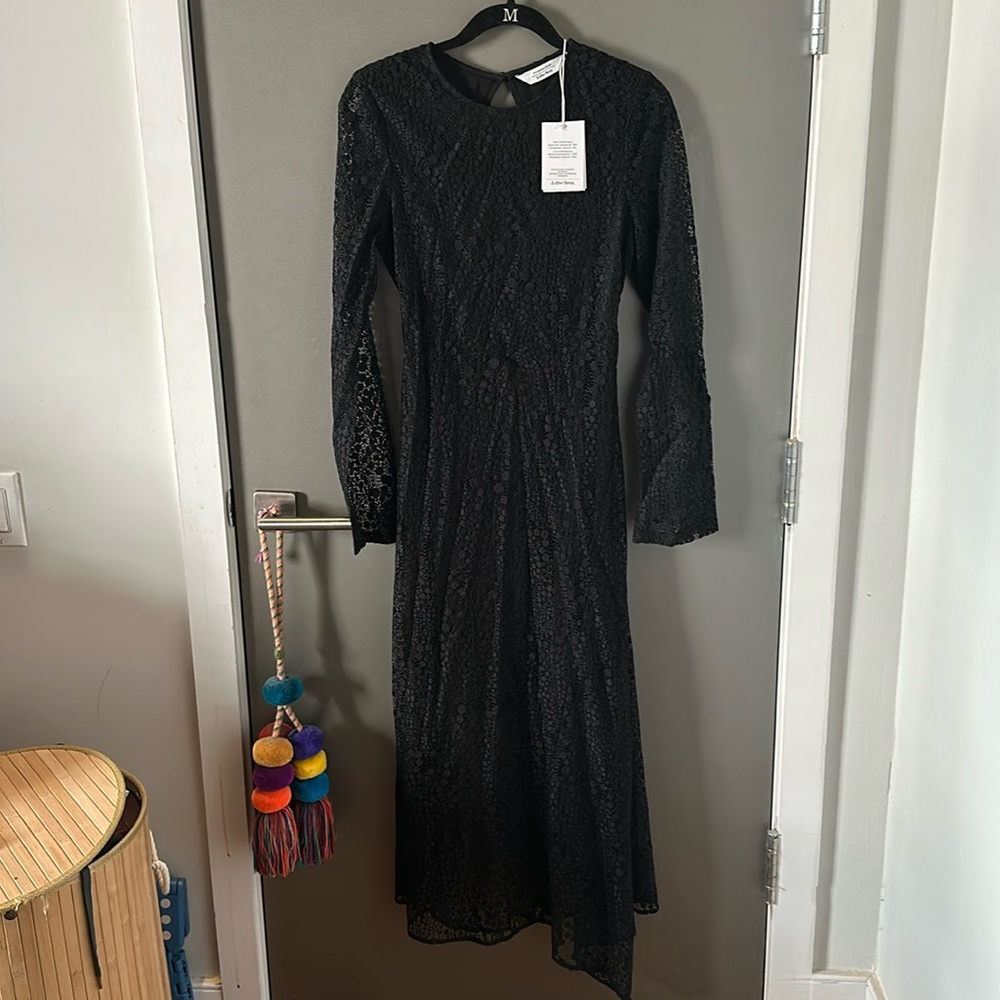 & Other Stories Black Lace Dress